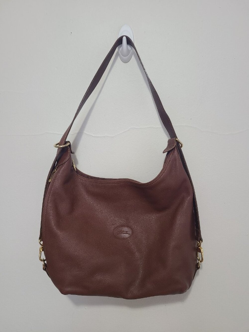 Longchamp Leather Shoulder Bag Brown